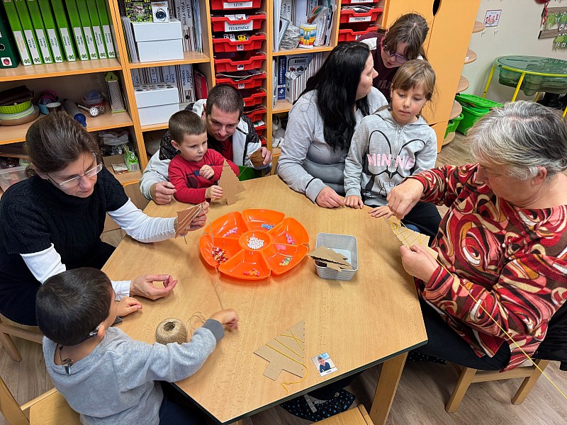 Vánoční tvoření u žabiček