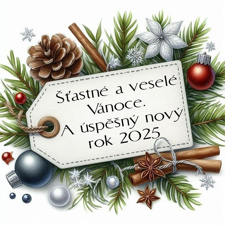 KRÁSNÉ VÁNOCE A ŠŤASTNÝ NOVÝ ROK
