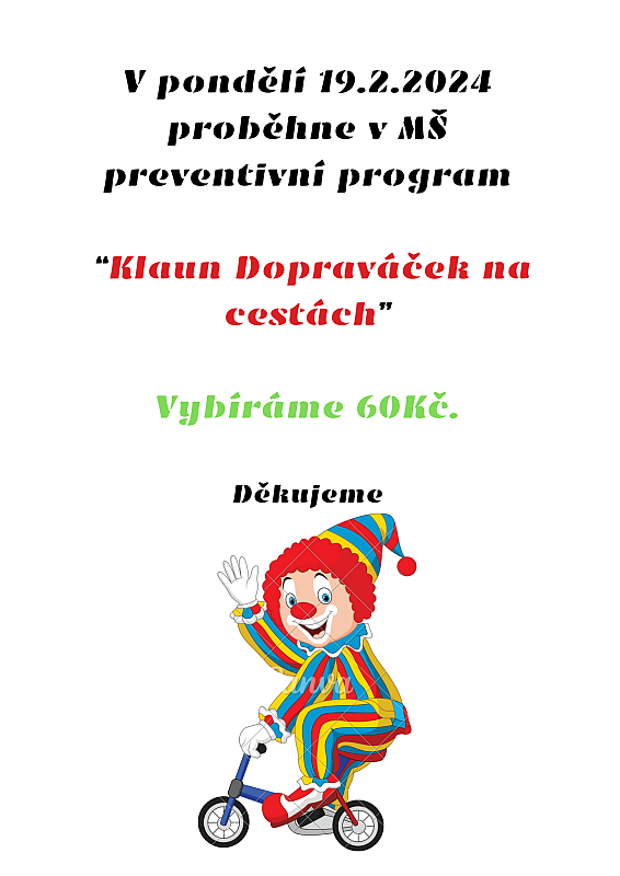 Klaun Dopraváček na cestách