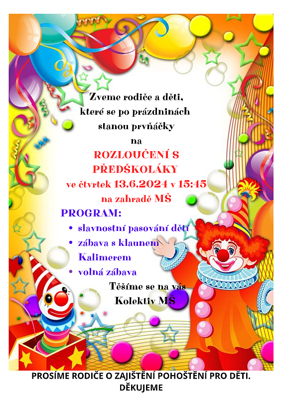 Loučení s předškoláky